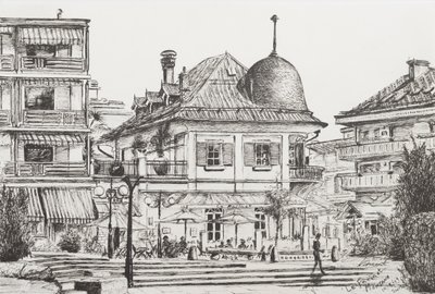 スイス、モンタナ州、「Le Farinet」2009、（Ink on Paper） 作： Vincent Alexander Booth